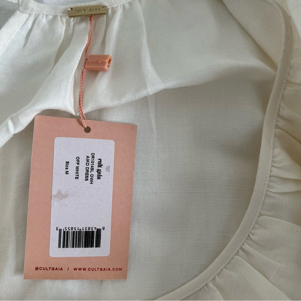 NWT Cult Gaia Aiko Dress Off-White M - Picture 11 of 11